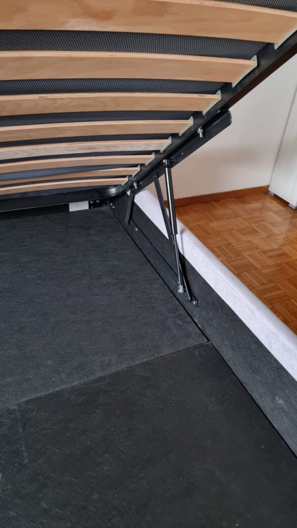 Letto con rete a doghe colore Olmo - immagine 3