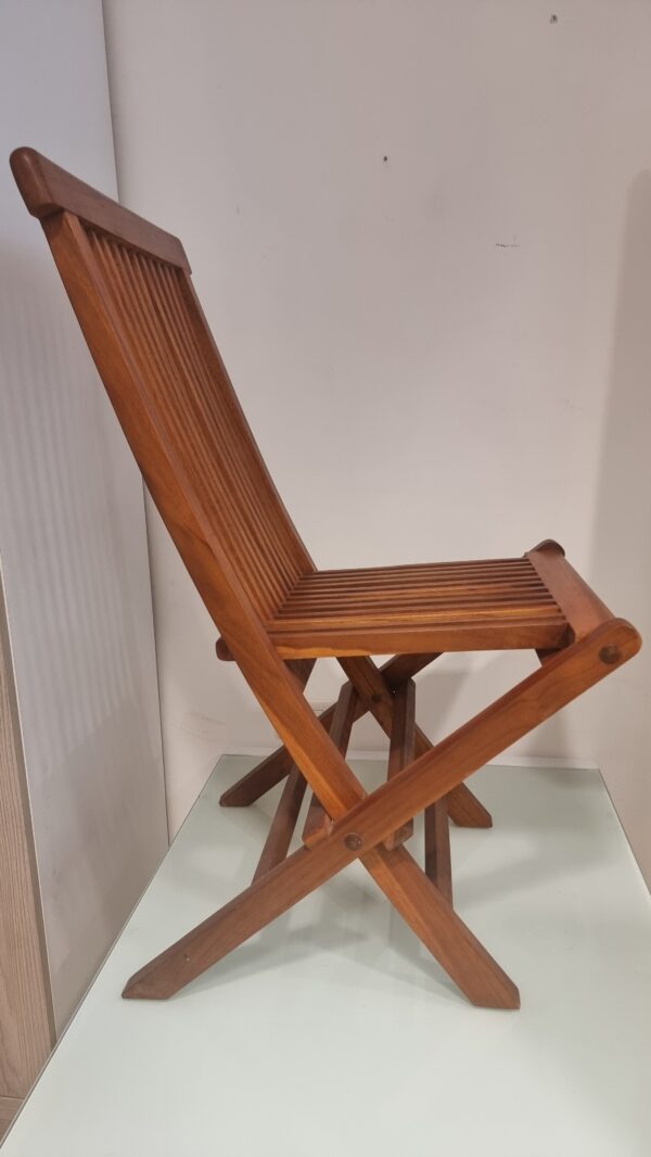 Gruppo 6 sedie apri/chiudi Teak - immagine 5