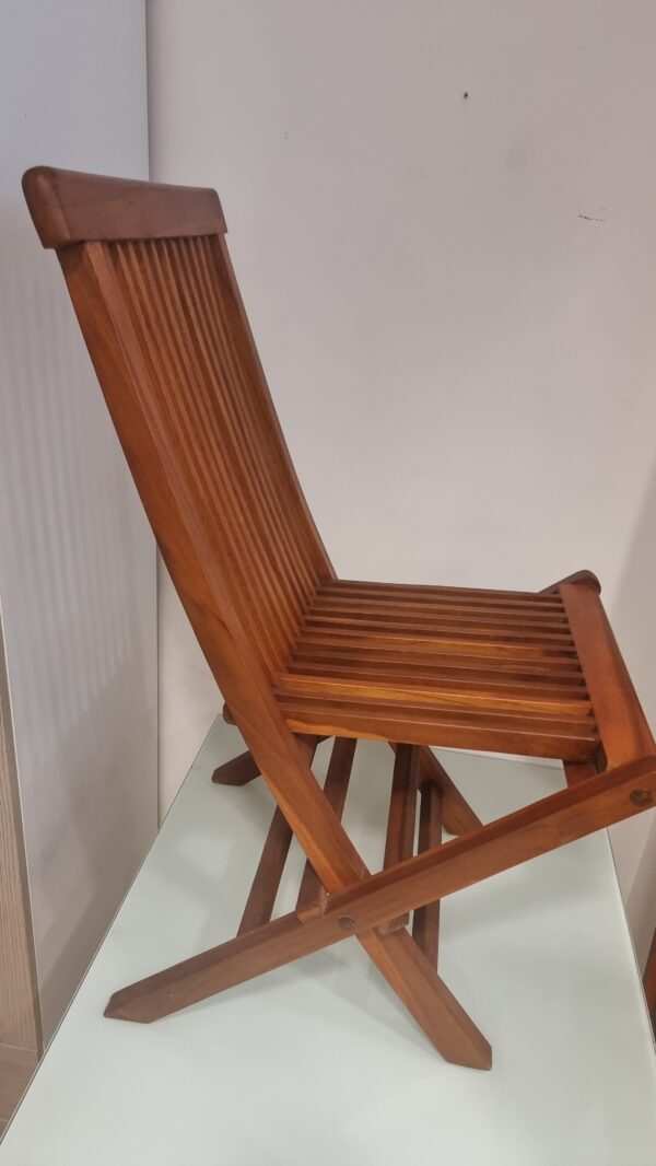 Gruppo 6 sedie apri/chiudi Teak - immagine 4