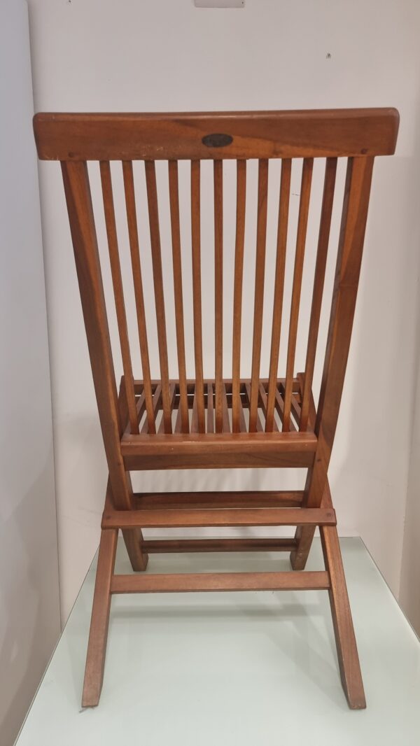 Gruppo 6 sedie apri/chiudi Teak - immagine 3