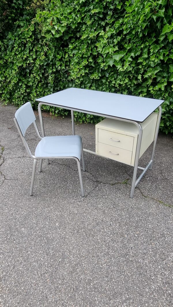 Scrivania anni 60 con sedia - immagine 6